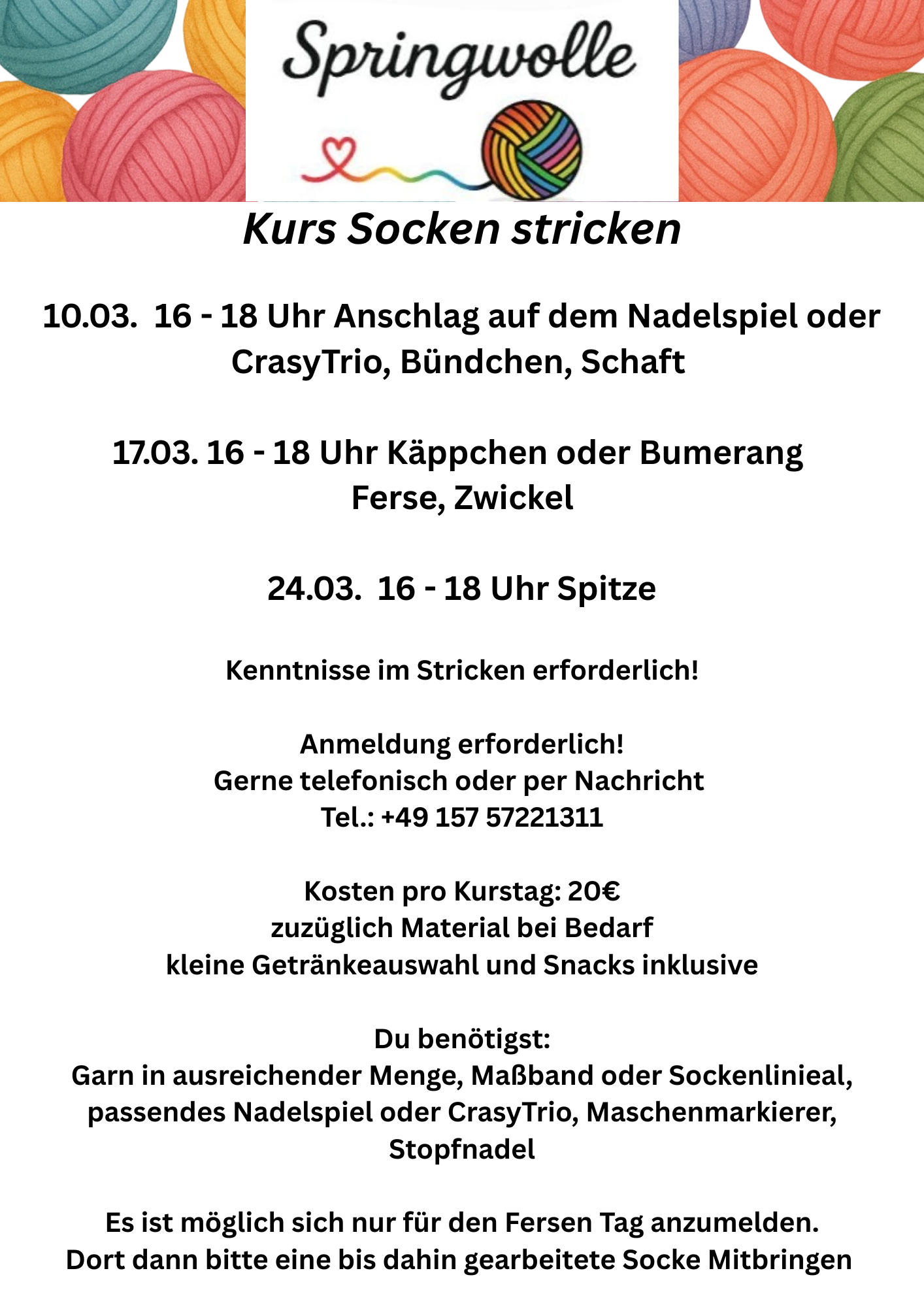 Öffnungszeiten Mittwoch 13 - 18 Uhr Donnerstag 13 - 19 Uhr Freitag 13 - 18 Uhr Samstag 10 - 15 Uhr (2)